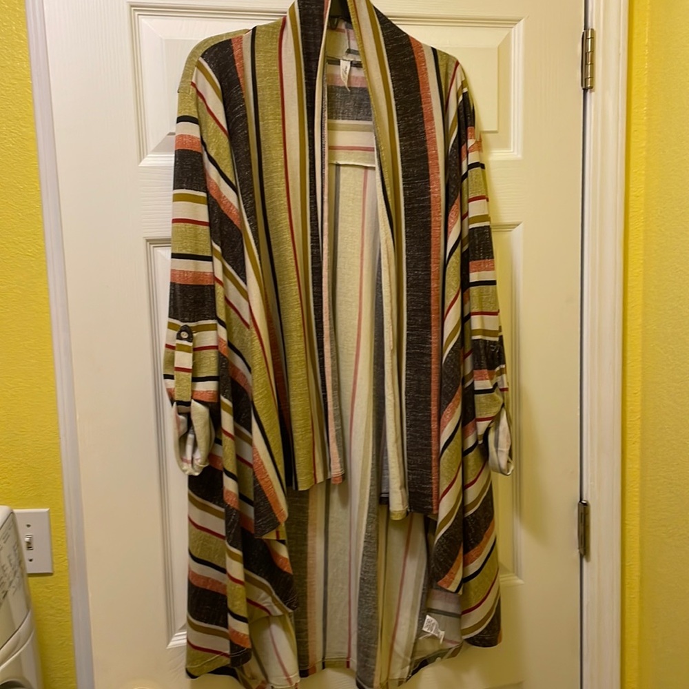 Stripe cardigan size medium